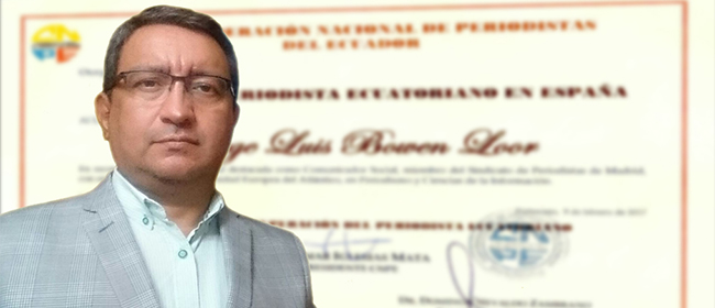 Alumno becado por FUNIBER reconocido como “Mejor Periodista Ecuatoriano en España”