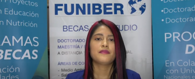 Entrevista a Lissette del Pilar Alarcón Guamán, estudiante ecuatoriana becada por FUNIBER